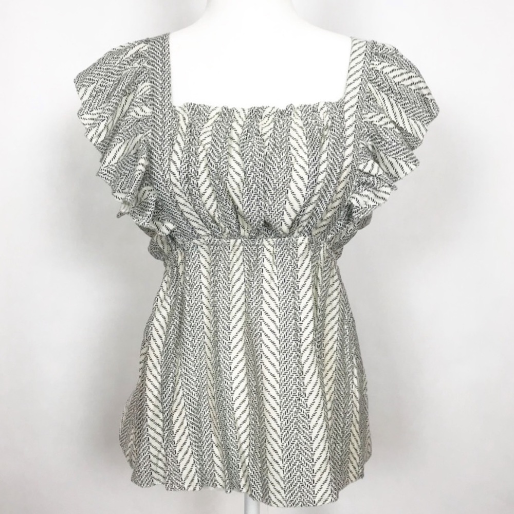 Ruffle Tie Back Top